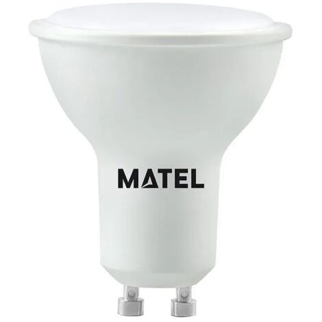 Bombilla LED dicroica Matel GU10 4W (Fría, Cálida, Neutra) - Luz cálida 2700K - Luz cálida 2700K