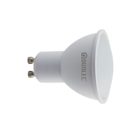 Bombilla Led dicroica regulable 120º DUOLEC GU10 luz cálida 6.5W - talla