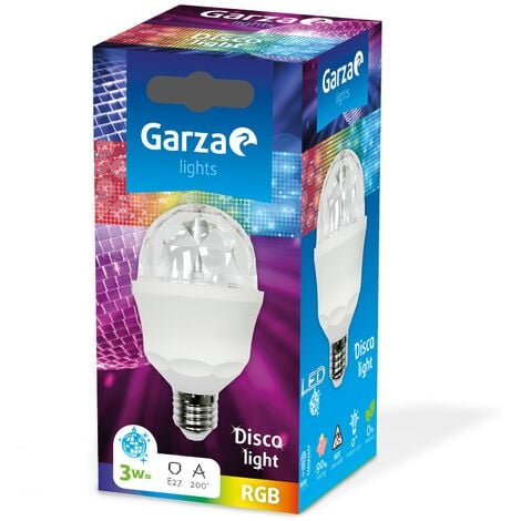 Bombilla LED Disco light con luces de colores RGB 3W casquillo E27