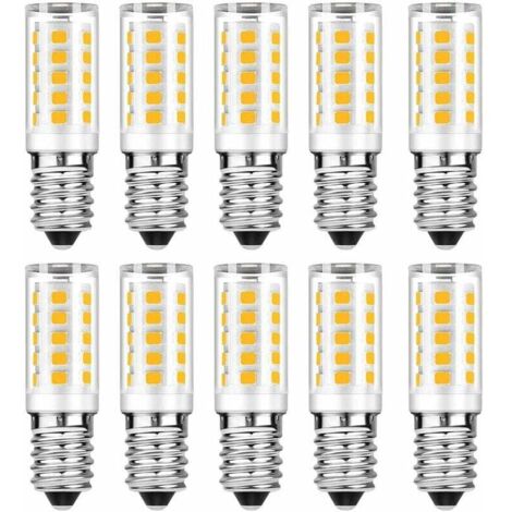 Bombilla LED E14, blanco frío 6000 K, 5 W equivalente a una bombilla incandescente de 50 W, 400 lm, no regulable, paquete de 10