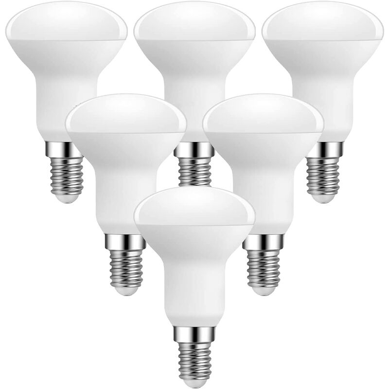 

Bombilla LED E14, Blanco Frio 6500K, Paquete de 6 [Clase energética A +]