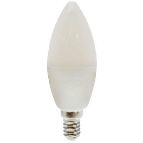 Bombilla LED E14 C37 (8W)  4000ºK (blanco neutro)