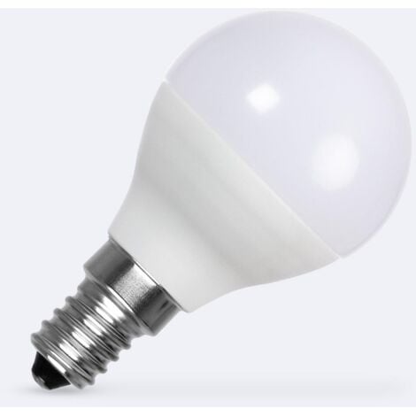 EFECTOLED Bombilla LED E14 Casquillo Fino 4W 360 lm G45 Blanco Neutro No Flicker 4000K