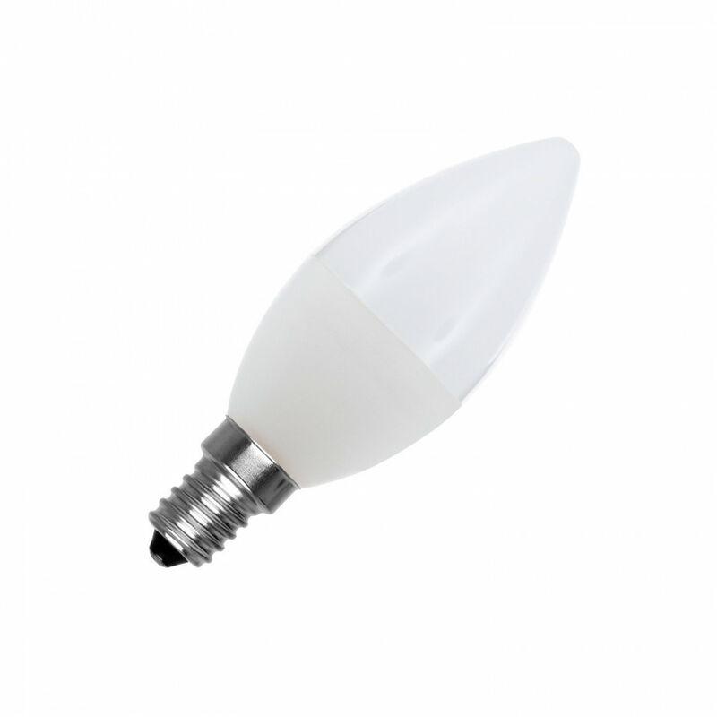 

Bombilla LED E14 Casquillo Fino C37 12V DC 120º 5W Blanco Cálido 3000K - Blanco Cálido 3000K