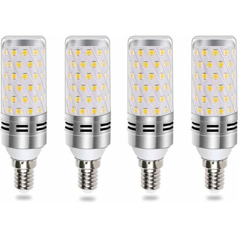 Bombilla LED E14 de 16 W, blanco frío 6000 K – Equivalente a halógena, ángulo de haz de 360°, luz en forma de vela para lámparas de araña – Paquete de 1