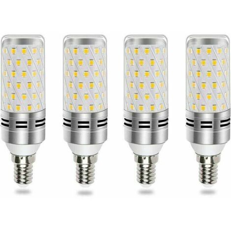Bombilla LED E14 de 16 W, luz blanca fría, equivalente a una bombilla halógena de 100 W a 120 W, emite 1600 LM con luz de 360°, adecuada para candelabros, lámparas de pared y lámparas de noche, paquet