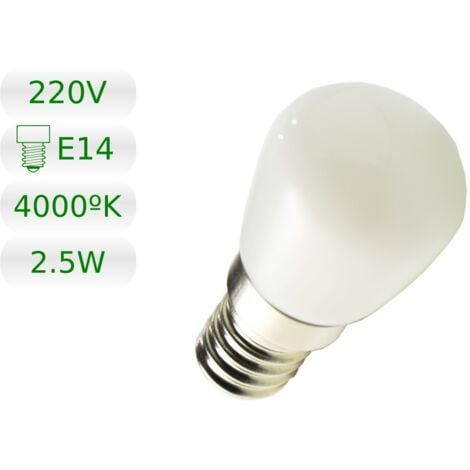 Bombilla LED E14 miniatura 2,5W blanco natural 4200K