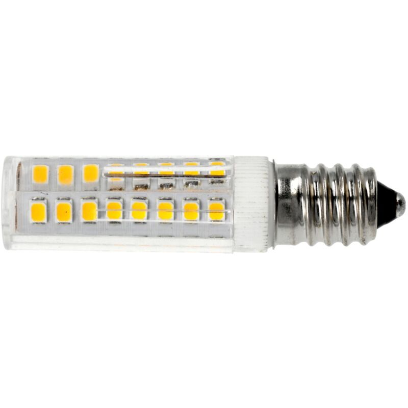 

Pack 5 bombilla led rosca tipo mazorca E14 de 6W 600 lúmenes tamaño mini blanco calido 3000K para lampara pequeña araña salon - Jandei