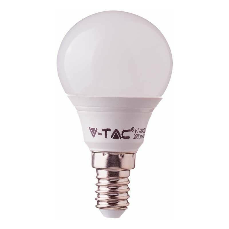 

Lámpara led globo SMD5630 P45 E14 4W 120° Temperatura de color - 6400K Blanco frío