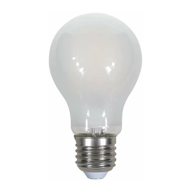 

V-tac - Bombilla LED E27 Filamento Globo Frost Cover A60 4W Temperatura de color - 4000K Blanco natural