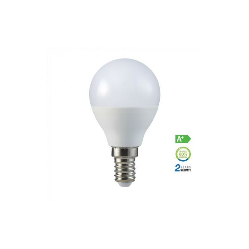 

V-tac - Lámpara led globo P45 E14 5.5W 180° Temperatura de color - 2700K Blanco cálido