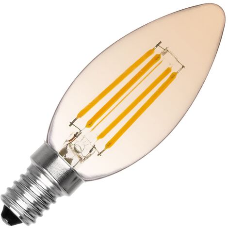 Bombilla LED E14 Regulable Filamento Classic Gold C35 3.5W