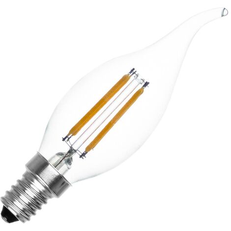 Bombilla LED E14 Regulable Filamento Murano C35 4W Blanco Cálido 2000K-2500K