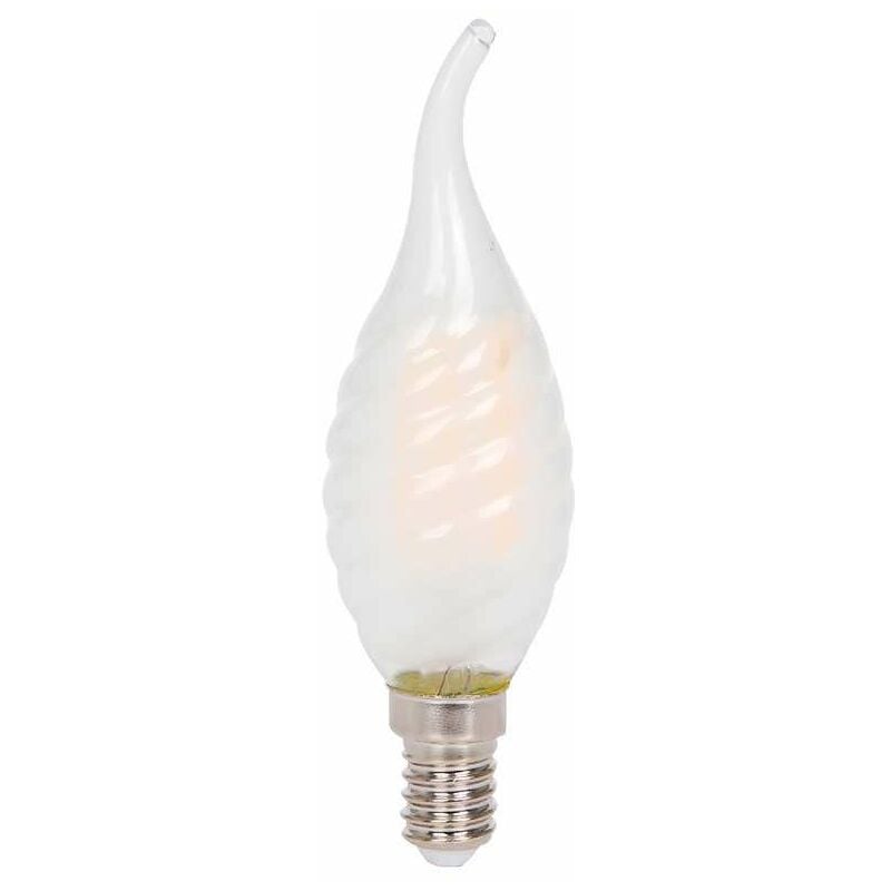 

Bombilla LED E14 Filamento twist vela efecto llama Frost Cover 4W Temperatura de color - 4000K Blanco natural