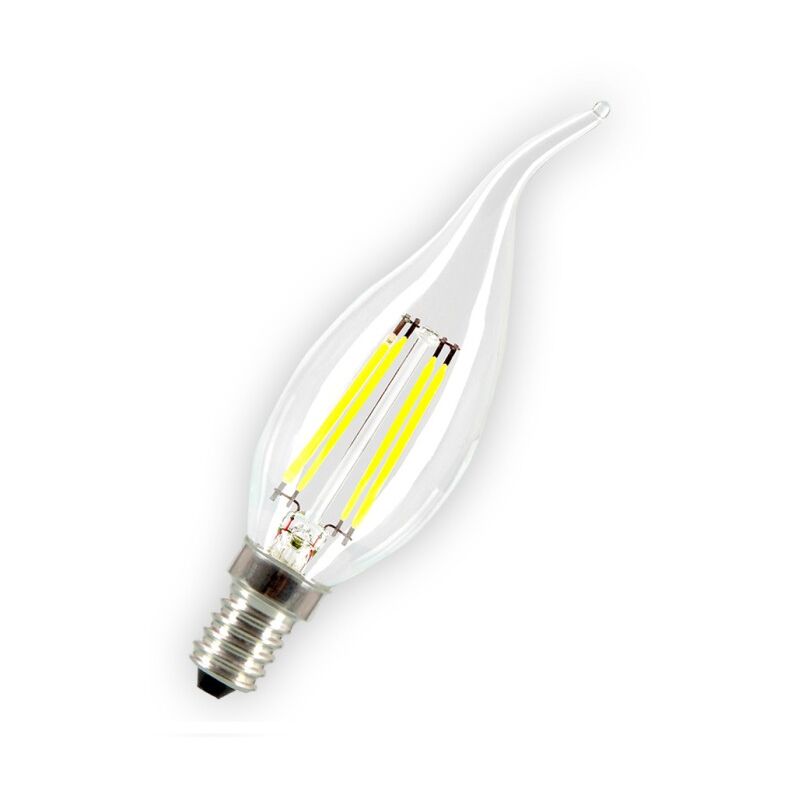 

V-tac - Bombilla LED Filamento E14 a vela cola 4W 4500K°