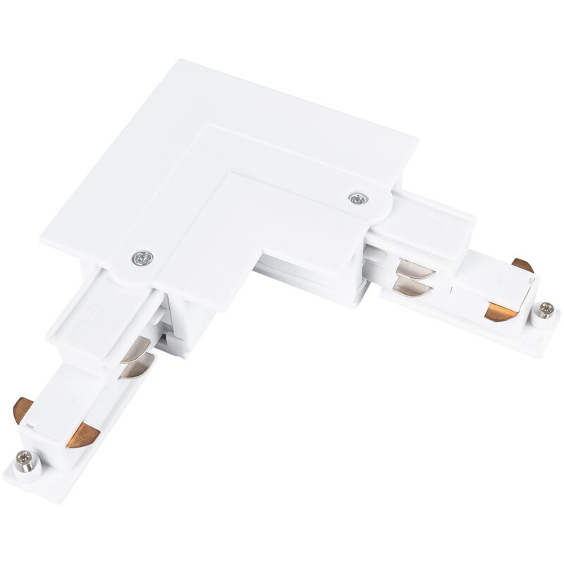 Barcelona Led - Unión Rígida 90° Para Carril Trifásico Empotrable - derecha - - Blanco