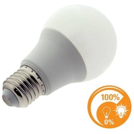Bombilla LED E27 10W A60 DIMMABLE | Blanco cálido 3000K
