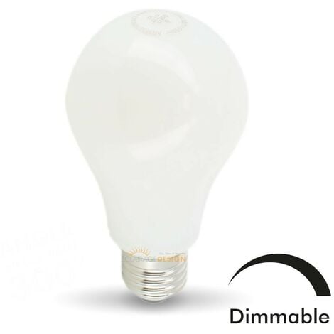 Bombilla LED E27 10W Eq 75W MAT Dimmable Glass