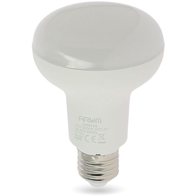 

Bombilla LED E27 10W R80 Eq 70W | Temperatura de color: Blanco cálido 2700K
