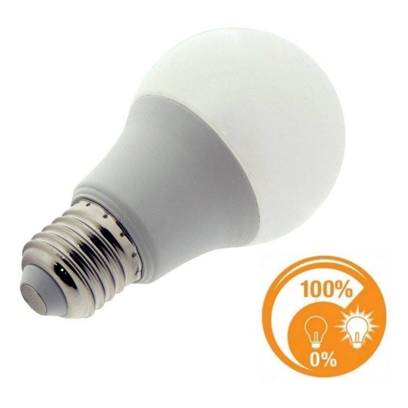 

Bombilla LED E27 10W A60 DIMMABLE | Blanco cálido 3000K
