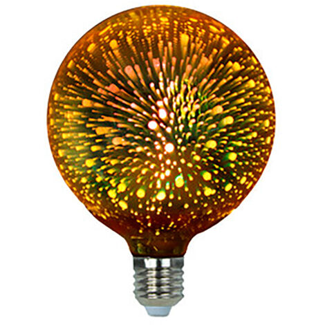 Bombilla LED E27 4W 230Vac GLOBO DORADO