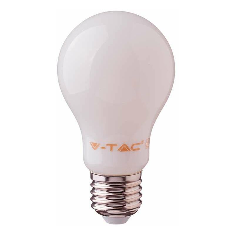 

V-tac - Bombilla led globo White Cover A60 E27 4W 300° Temperatura de color - 4500K Blanco natural