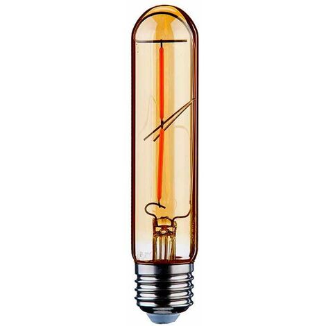 Bombilla LED E27 filamento tubular Gold Cover T30 2200K 2W