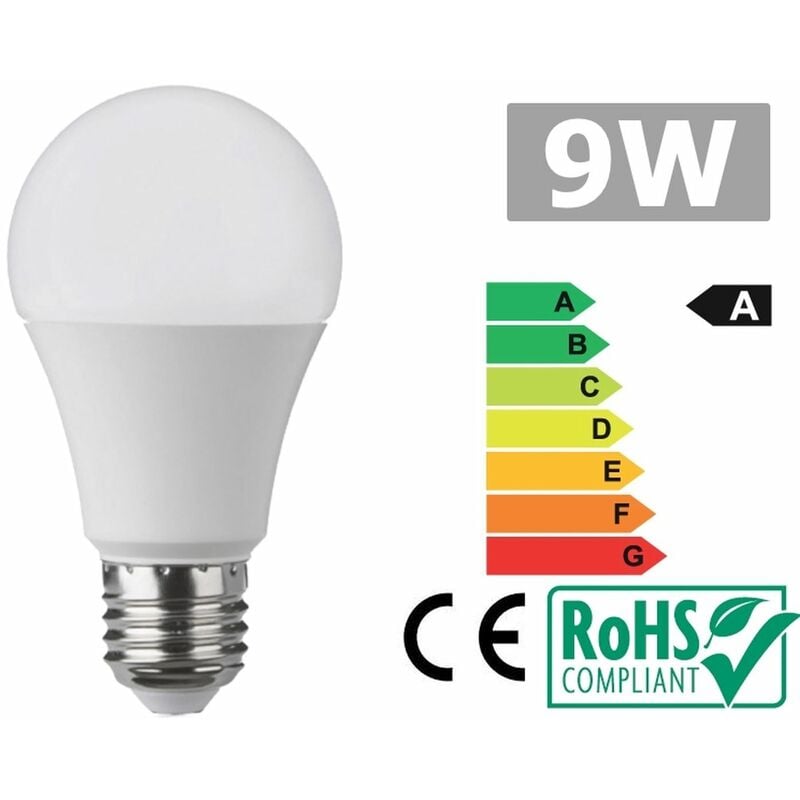 

Bombilla Led E27 9W 3300K Luz calida