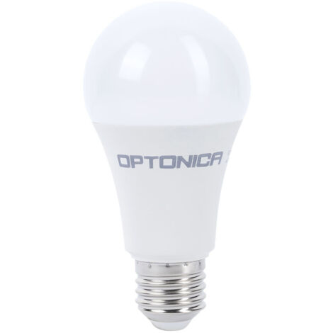 Bombilla LED E27 A60 - 14W - 1380LM - 6000K - BLANCO DEL DÍA - Optonica