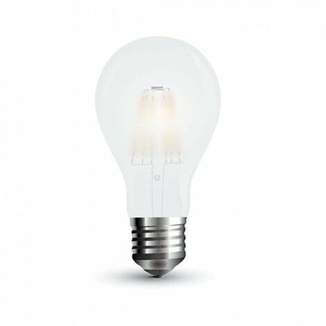 Bombilla LED E27 Filamento Globo Frost Cover A60 7W Temperatura de color - 4000K Blanco natural