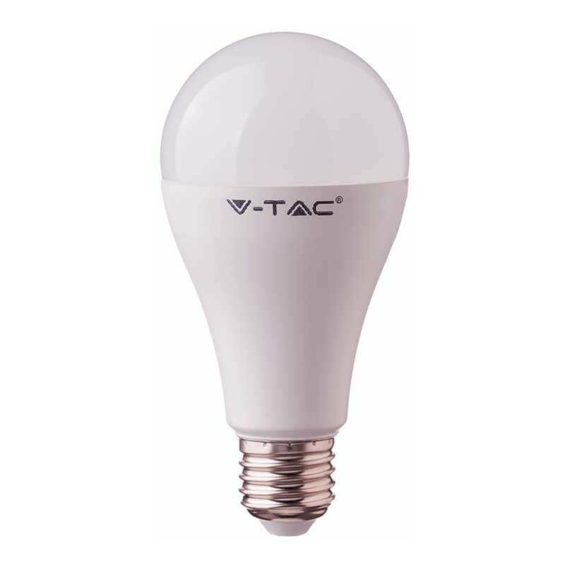 

V-tac - Bombilla led globo A60 E27 15W 200° Temperatura de color - 6400K Blanco frío