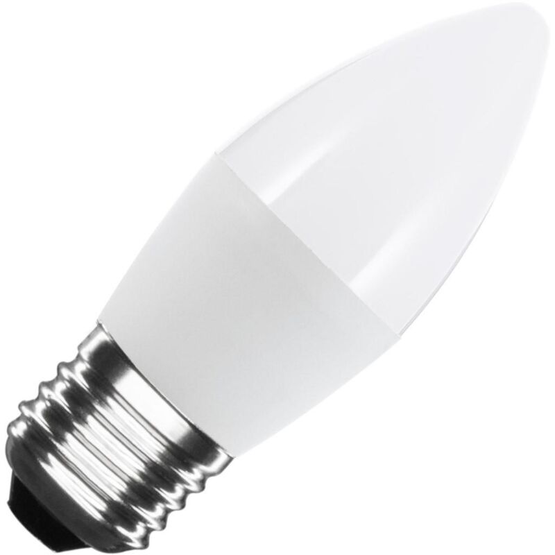 

Bombilla LED E27 Casquillo Gordo C37 5W Blanco Frío 6000K - 6500K . - Blanco Frío 6000K - 6500K
