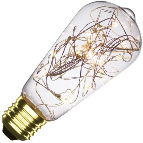Bombilla LED E27 Casquillo Gordo Filamento Luces Lemon ST64 1.5W Blanco Cálido 2000K - 2500K - Blanco Cálido 2000K - 2500K