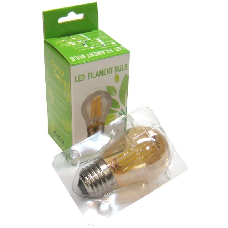 

Bombilla filamento LED 4W G45 dorada rosca E27 Blanco 4200K - Jandei