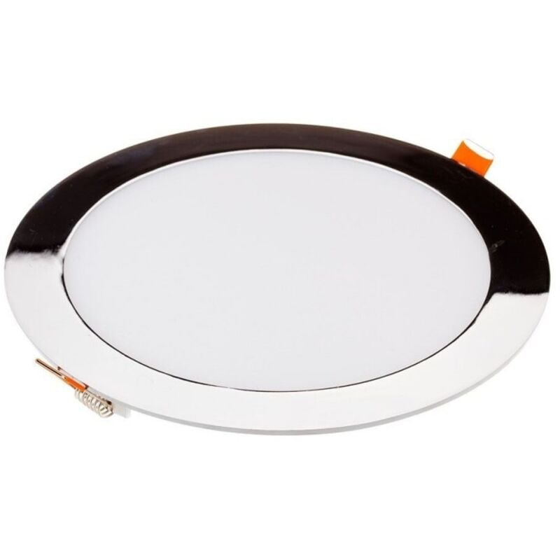 

V-tac - Downlight led extraplano circular Cromado 18W 120° Temperatura de color - 4000K Blanco natural