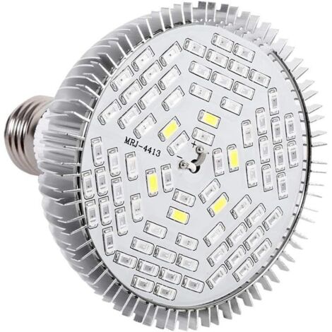 Bombilla LED E27 para plantas, luz de espectro completo para cultivo de plantas, luz para cultivo de horticultura y jardín [78 LED].