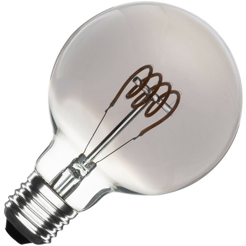 

Bombilla LED E27 Casquillo Gordo Regulable Filamento Espiral Smoke Planet G95 4W Blanco Cálido 2000K - 2500K . - Blanco Cálido 2000K - 2500K