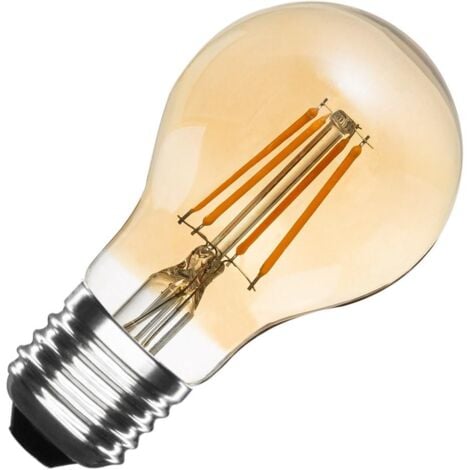 Bombilla LED E27 Casquillo Gordo Regulable Filamento Gold Classic A60 6W Blanco Neutro 4000K - 4500K