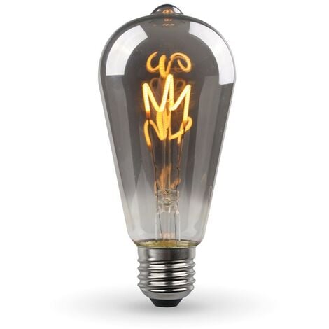 Bombilla LED E27 ST64 Smoky Vintage Deco filamento