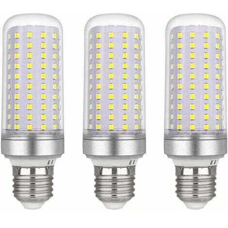 Bombilla LED E27 tipo maíz, 30 W, CA 175-265 V, blanco frío 6000 K, 2500 lm, no regulable, equivalente a una bombilla halógena de 300 W, para lámparas de araña, plafones, lámparas de mesa y de pie (pa