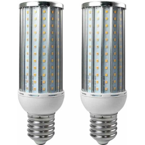 Bombilla LED E40 de 50 W - Paquete de 2, aluminio, luz blanca fría, 192 x 2835 mm, SMD, compatible con 110/220 V