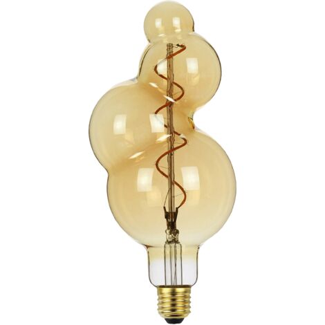 Bombilla LED Edison regulable, luz de filamento, luz ambiental retro, luz cálida decorativa