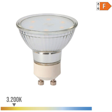 Bombilla LED EDM Dicroica Cristal GU10 5W 400lm 3200K Luz Cálida Ø5x5,5cm