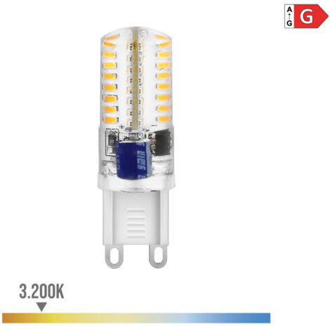 Bombilla LED EDM G9 Silicona 2,5W 170lm 3200K Luz Cálida Ø15x50mm