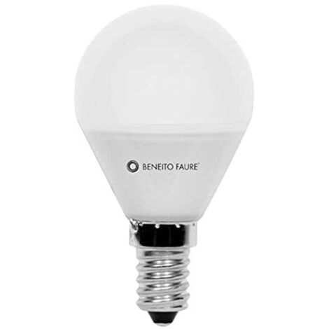 Bombilla LED Esfera Beneito Faure 5,5W 3000K ataque E14 Dim 592563R-C3
