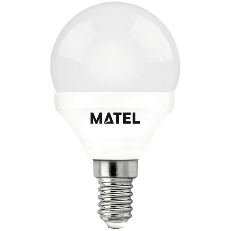 Alfa - Bombilla led Esférica 3 Unidades E14 5W Fría Matel