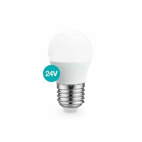 Bombilla LED esférica 5W E27 6000K 24V