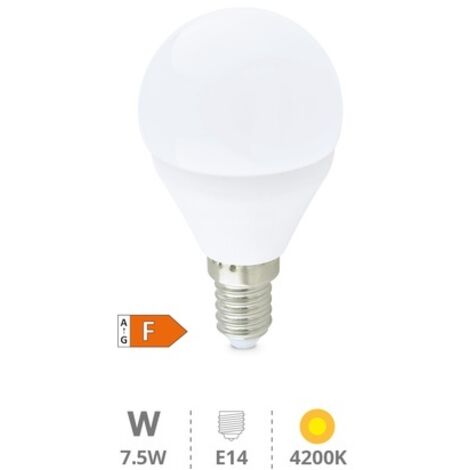 Bombilla LED esférica 6W E27 4200K