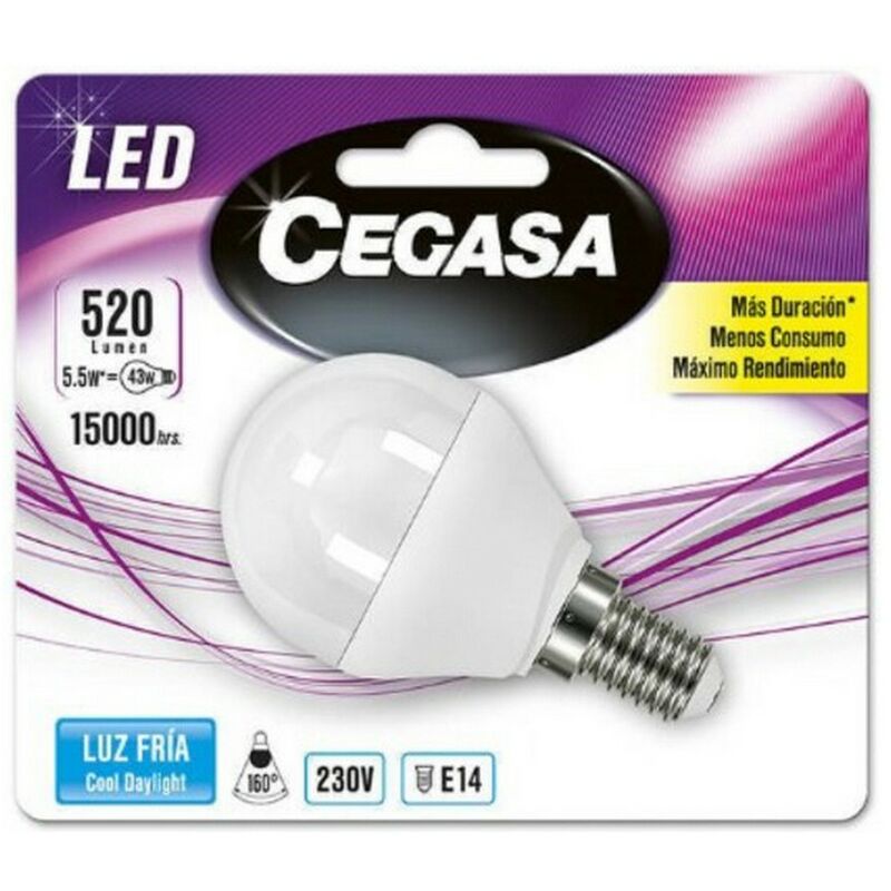 

Bombilla LED Esférica Cegasa E14 5,5 W A+