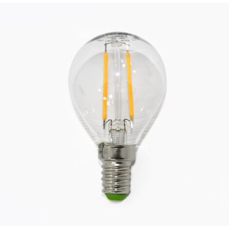 Bombilla LED Esférica E14 Luz fría (2W)